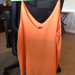 Orange spaghetti strap top